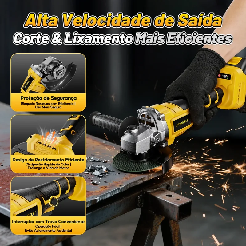 Imagem 6 de [SOARFLY] Kit Ferramentas 4 em 1 48Vf | Íon Lítio Baterias