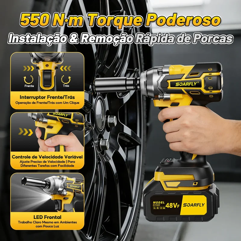 Imagem 7 de [SOARFLY] Kit Ferramentas 4 em 1 48Vf | Íon Lítio Baterias