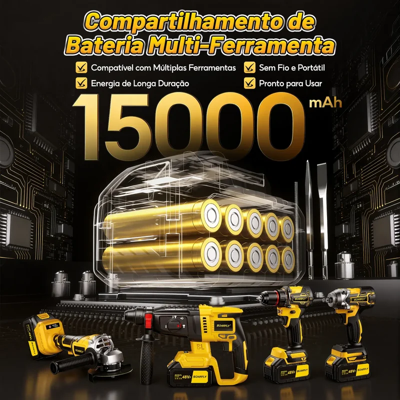 Imagem 8 de [SOARFLY] Kit Ferramentas 4 em 1 48Vf | Íon Lítio Baterias